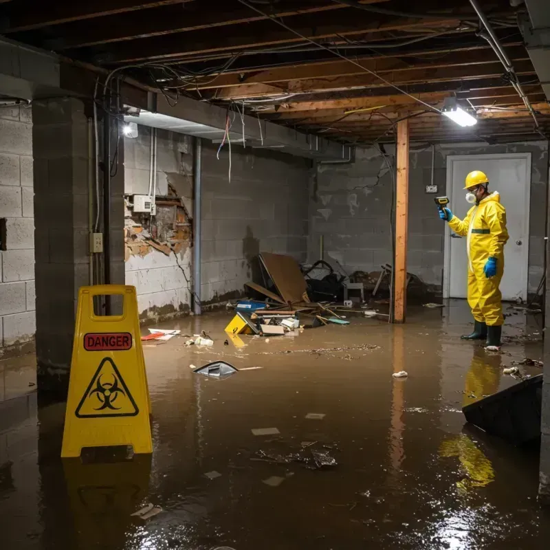 Flooded Basement Electrical Hazard in Marbury, AL Property